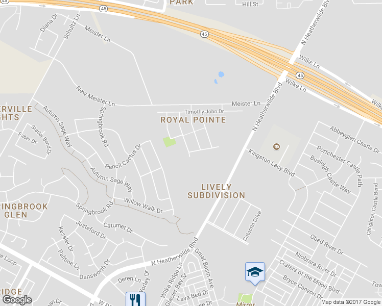 map of restaurants, bars, coffee shops, grocery stores, and more near 513 Valjean Dr in Pflugerville