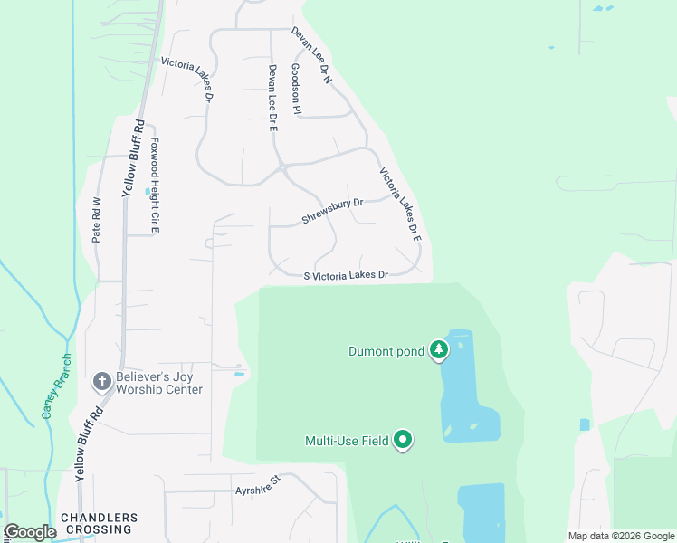 map of restaurants, bars, coffee shops, grocery stores, and more near 4000 South Victoria Lakes Drive in Jacksonville
