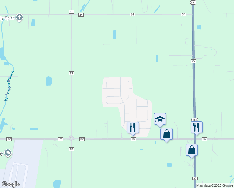 map of restaurants, bars, coffee shops, grocery stores, and more near Bankhead Blvd in Fairhope