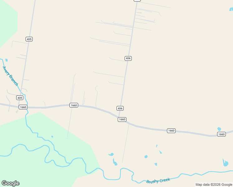 map of restaurants, bars, coffee shops, grocery stores, and more near 4876 County Road 406 in Taylor