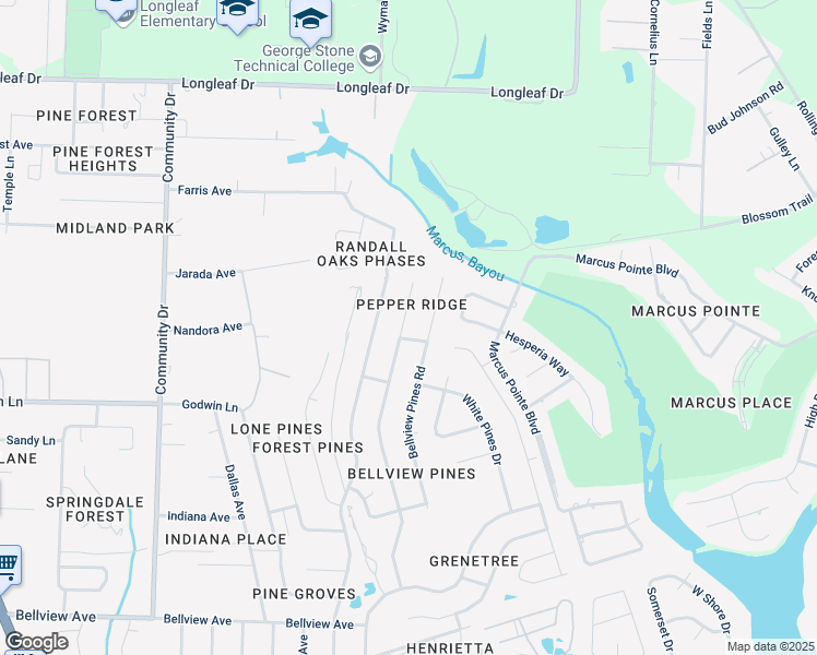 map of restaurants, bars, coffee shops, grocery stores, and more near 6716 Bellview Pines Place in Pensacola