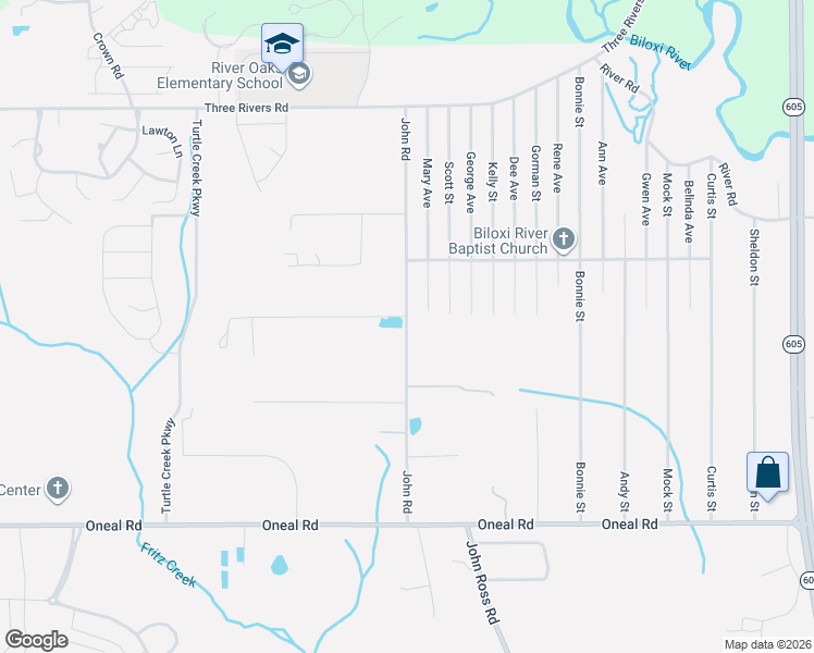 map of restaurants, bars, coffee shops, grocery stores, and more near 12321 Walker Rd in Gulfport