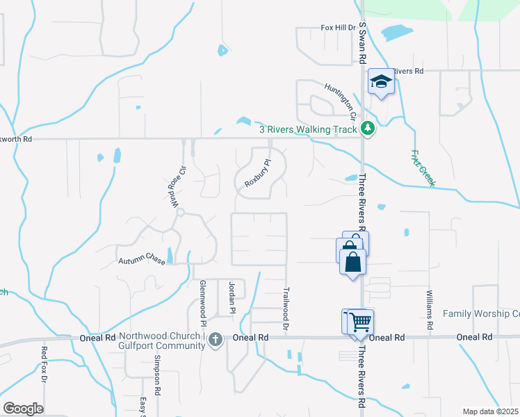 map of restaurants, bars, coffee shops, grocery stores, and more near 14200 North Country Hills Drive in Gulfport