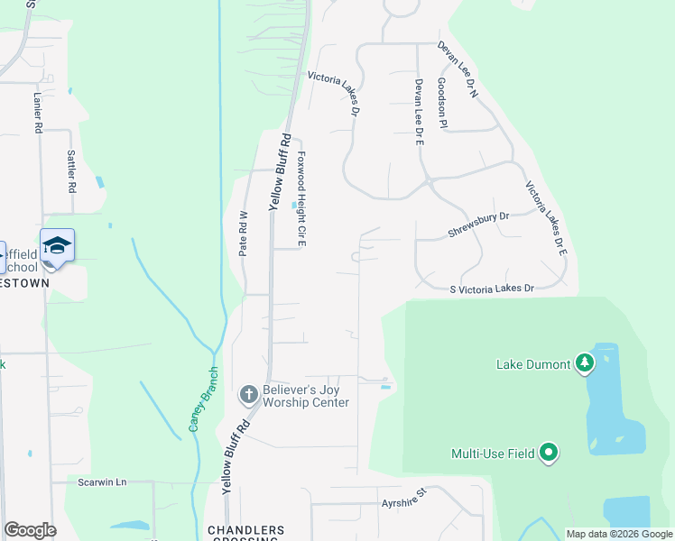 map of restaurants, bars, coffee shops, grocery stores, and more near 13384 Peaceful Road in Jacksonville