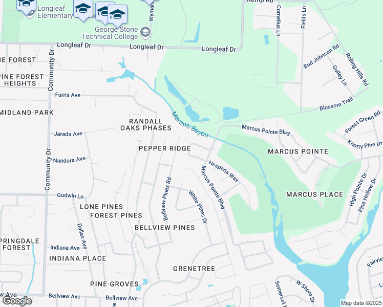 map of restaurants, bars, coffee shops, grocery stores, and more near 3016 Liana Lane in Pensacola
