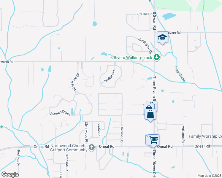 map of restaurants, bars, coffee shops, grocery stores, and more near 14200 North Country Hills Drive in Gulfport