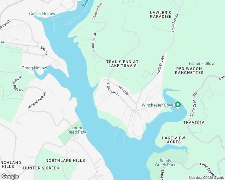 map of restaurants, bars, coffee shops, grocery stores, and more near 17404 East Darleen Drive in Leander