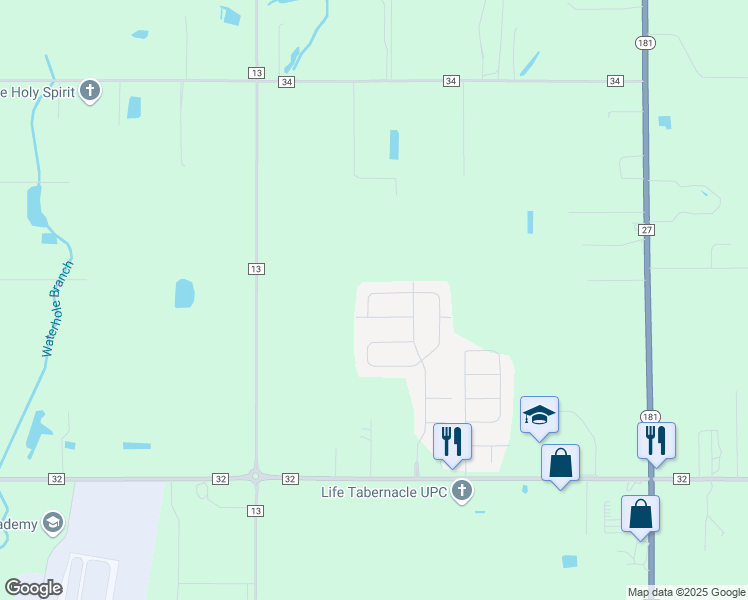 map of restaurants, bars, coffee shops, grocery stores, and more near 9319 McQueen Drive in Fairhope