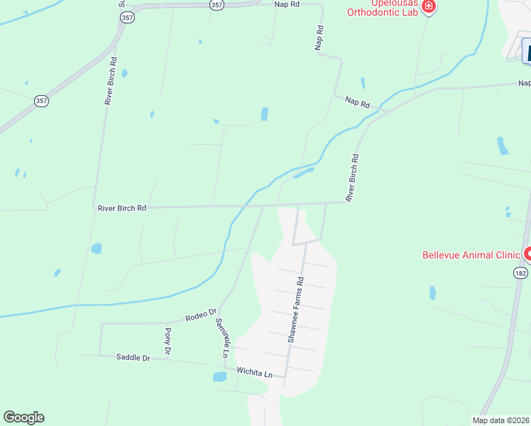 map of restaurants, bars, coffee shops, grocery stores, and more near Seven C Road in Opelousas