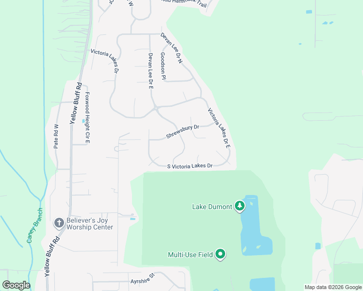 map of restaurants, bars, coffee shops, grocery stores, and more near 13407 Devan Lee Drive East in Jacksonville