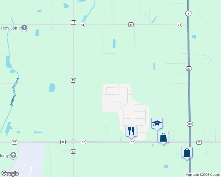 map of restaurants, bars, coffee shops, grocery stores, and more near 9319 McQueen Drive in Fairhope