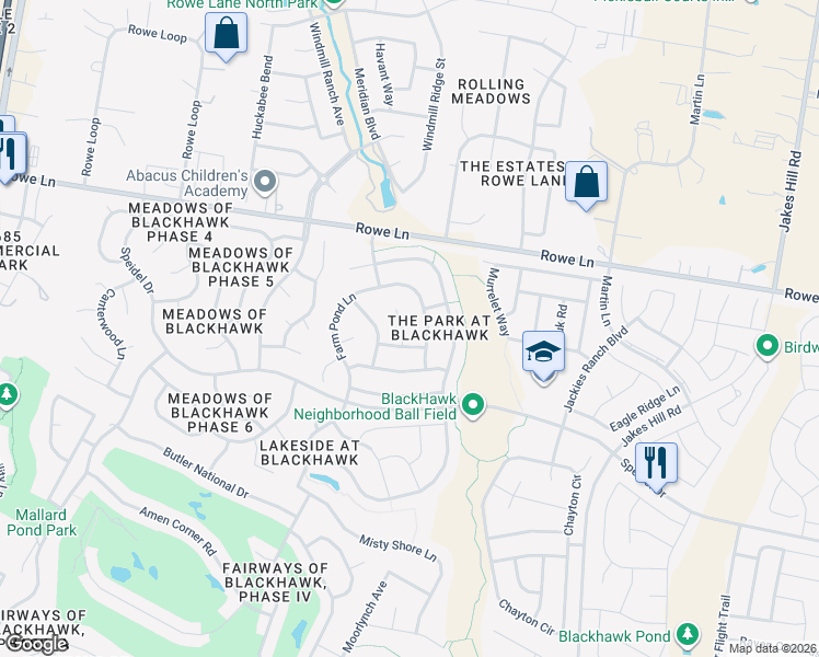 map of restaurants, bars, coffee shops, grocery stores, and more near 20413 Rita Blanca Circle in Pflugerville