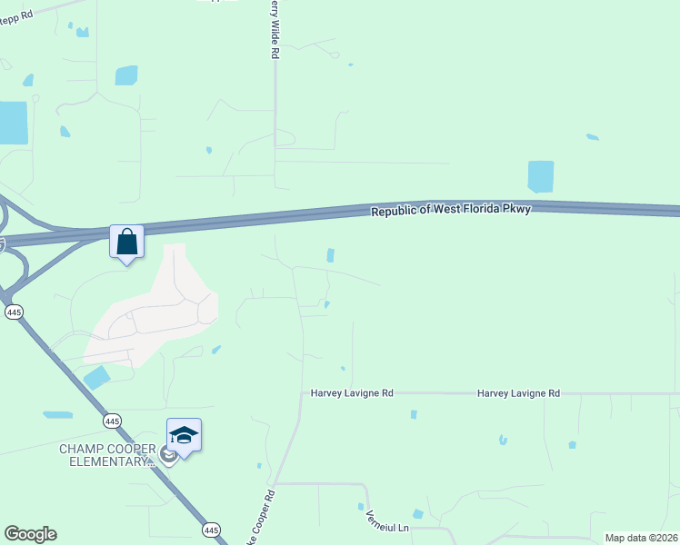 map of restaurants, bars, coffee shops, grocery stores, and more near 42853-42999 Mike Cooper Road in Ponchatoula