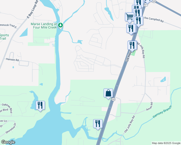 map of restaurants, bars, coffee shops, grocery stores, and more near in Freeport