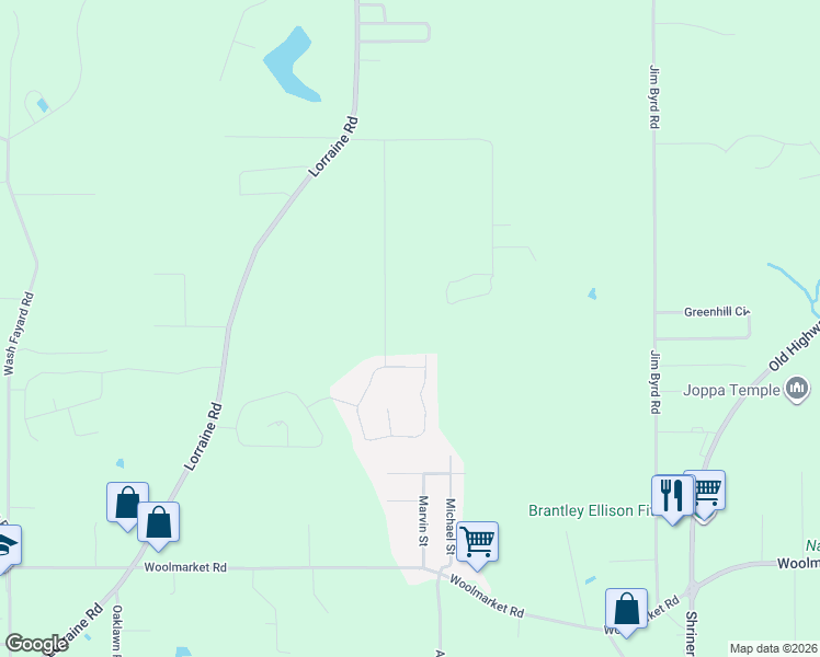 map of restaurants, bars, coffee shops, grocery stores, and more near 13328 Country Lane in Biloxi