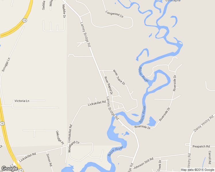 map of restaurants, bars, coffee shops, grocery stores, and more near 13341 River Rapid Drive in Biloxi