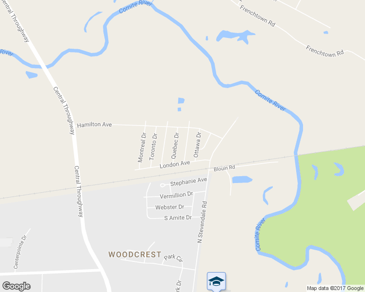 map of restaurants, bars, coffee shops, grocery stores, and more near 3123 Winnipeg Dr in Baton Rouge
