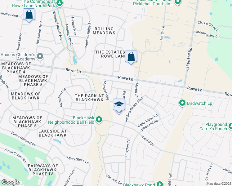 map of restaurants, bars, coffee shops, grocery stores, and more near 20520 Harrier Hunt Road in Pflugerville