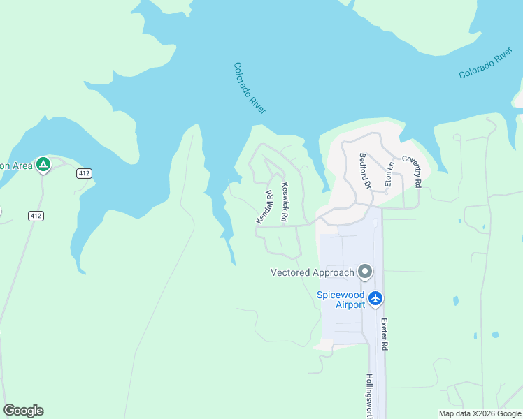 map of restaurants, bars, coffee shops, grocery stores, and more near 313 Kendall Road in Spicewood