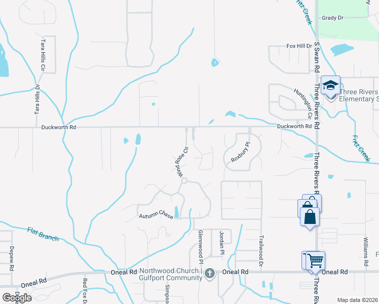 map of restaurants, bars, coffee shops, grocery stores, and more near 13580 Windrose Circle in Gulfport