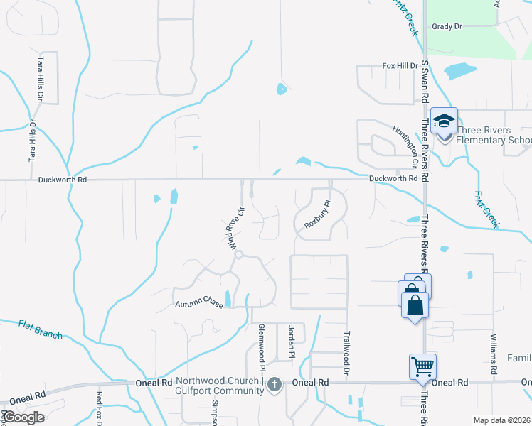 map of restaurants, bars, coffee shops, grocery stores, and more near 14299 Saybrook Place in Gulfport