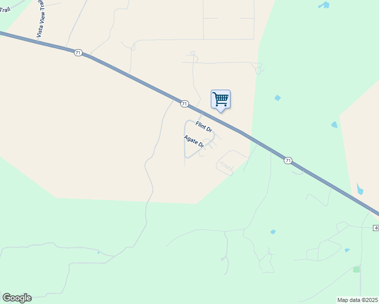 map of restaurants, bars, coffee shops, grocery stores, and more near 302 County Road 425 in Spicewood