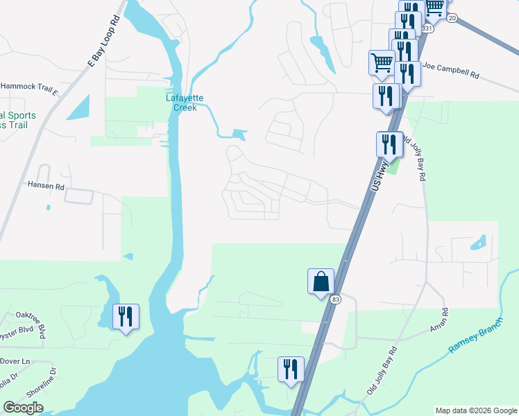 map of restaurants, bars, coffee shops, grocery stores, and more near in Freeport