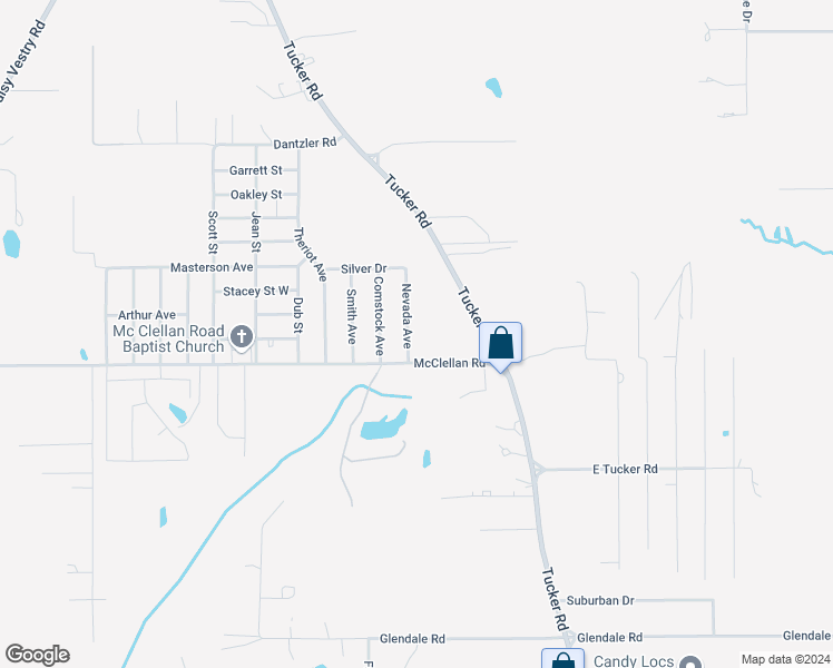 map of restaurants, bars, coffee shops, grocery stores, and more near 9528 Nevada Avenue in Ocean Springs