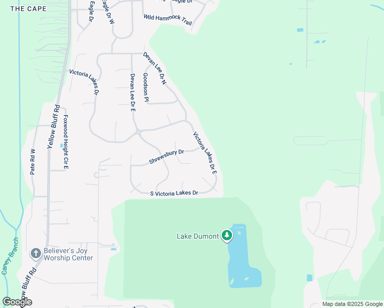 map of restaurants, bars, coffee shops, grocery stores, and more near 3672 Shrewsbury Drive in Jacksonville