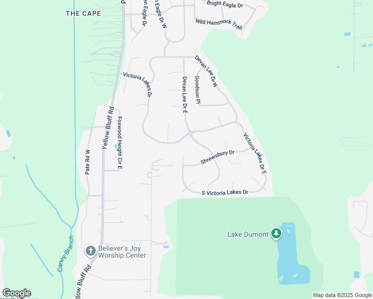 map of restaurants, bars, coffee shops, grocery stores, and more near 4274 Victoria Lakes Drive South in Jacksonville
