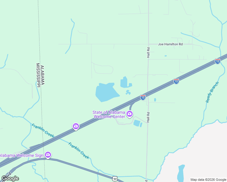 map of restaurants, bars, coffee shops, grocery stores, and more near 10022B Hall Road in Grand Bay