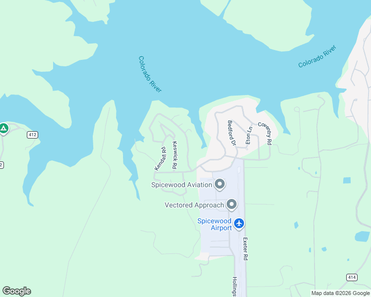 map of restaurants, bars, coffee shops, grocery stores, and more near 716 Coventry Road in Spicewood