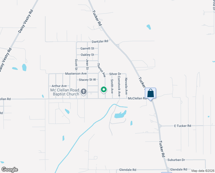 map of restaurants, bars, coffee shops, grocery stores, and more near 9621 Smith Avenue in Vancleave