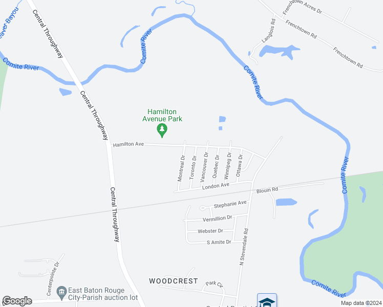 map of restaurants, bars, coffee shops, grocery stores, and more near 3227 Toronto Drive in Baton Rouge