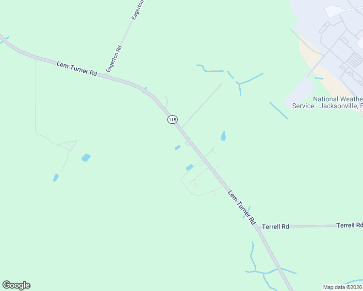 map of restaurants, bars, coffee shops, grocery stores, and more near 14014 Lem Turner Road in Jacksonville