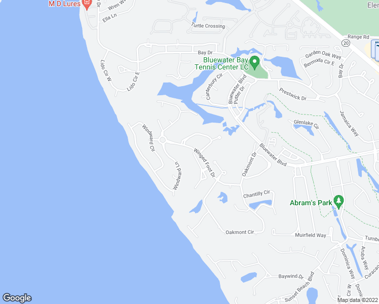 map of restaurants, bars, coffee shops, grocery stores, and more near 1496 Oakmont Place in Niceville