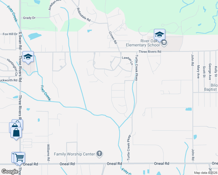 map of restaurants, bars, coffee shops, grocery stores, and more near 13311 Willow Oak Circle in Gulfport