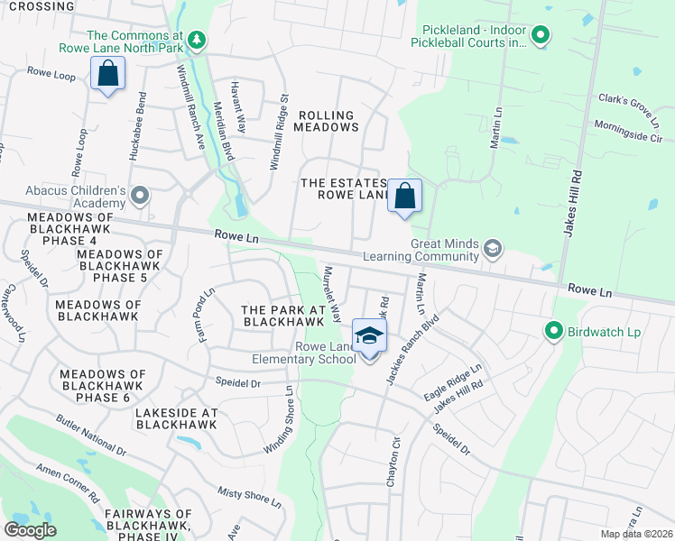 map of restaurants, bars, coffee shops, grocery stores, and more near 3001 Hawks Swoop Trail in Pflugerville