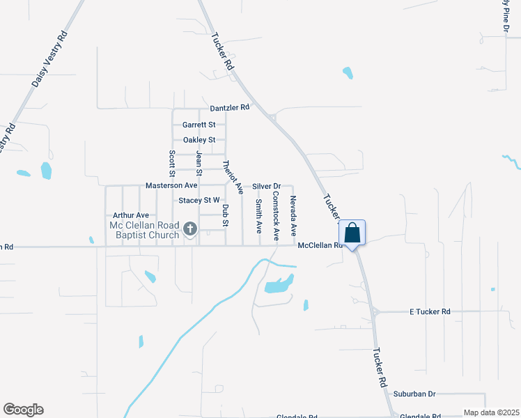 map of restaurants, bars, coffee shops, grocery stores, and more near 9621 Smith Avenue in Vancleave