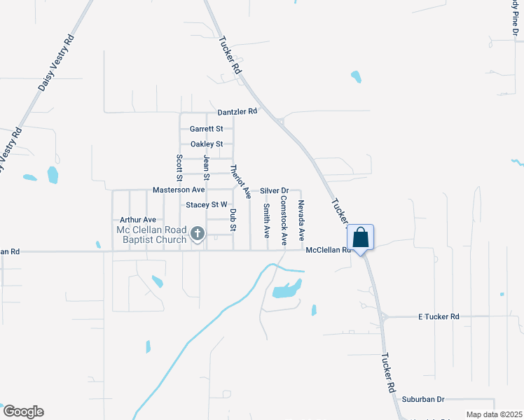 map of restaurants, bars, coffee shops, grocery stores, and more near 9621 Smith Avenue in Vancleave