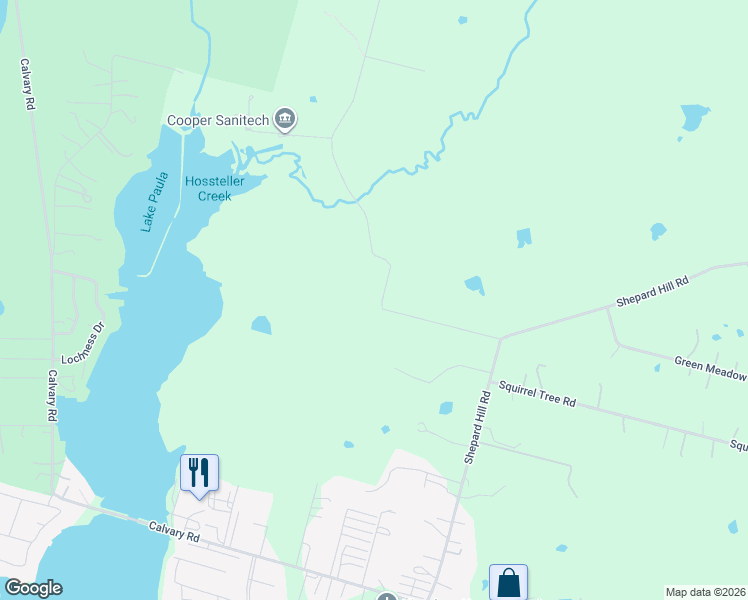 map of restaurants, bars, coffee shops, grocery stores, and more near 16401-16525 Mary Wagner Road in Willis