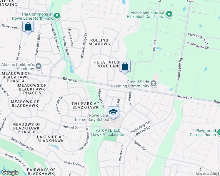 map of restaurants, bars, coffee shops, grocery stores, and more near 3105 Hawks Swoop Trail in Pflugerville