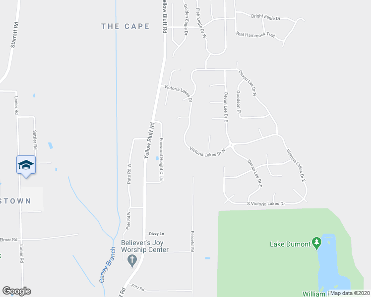 map of restaurants, bars, coffee shops, grocery stores, and more near 3310 Victoria Lakes Drive North in Jacksonville