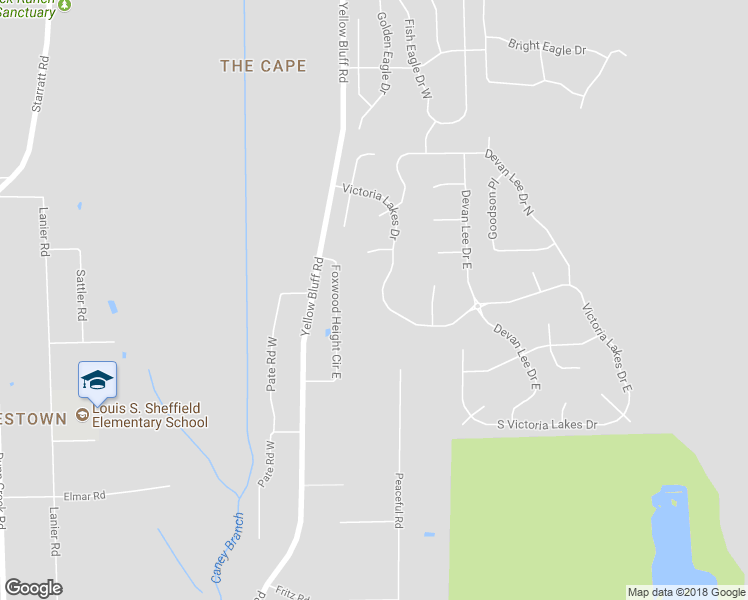 map of restaurants, bars, coffee shops, grocery stores, and more near 13680 Victoria Lakes Drive in Jacksonville