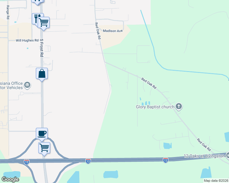 map of restaurants, bars, coffee shops, grocery stores, and more near 28680 Old Doyle Road in Livingston