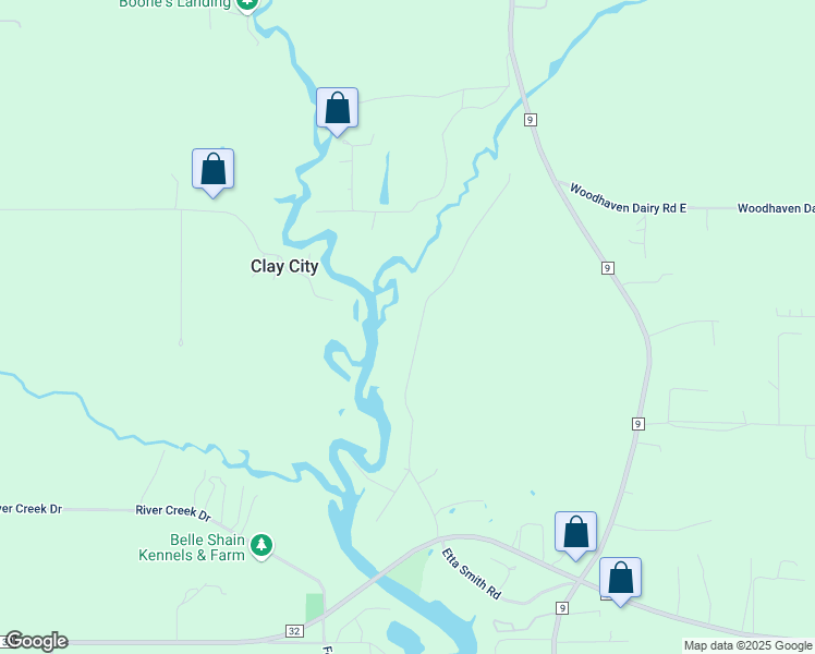 map of restaurants, bars, coffee shops, grocery stores, and more near 17747 River Road in Summerdale