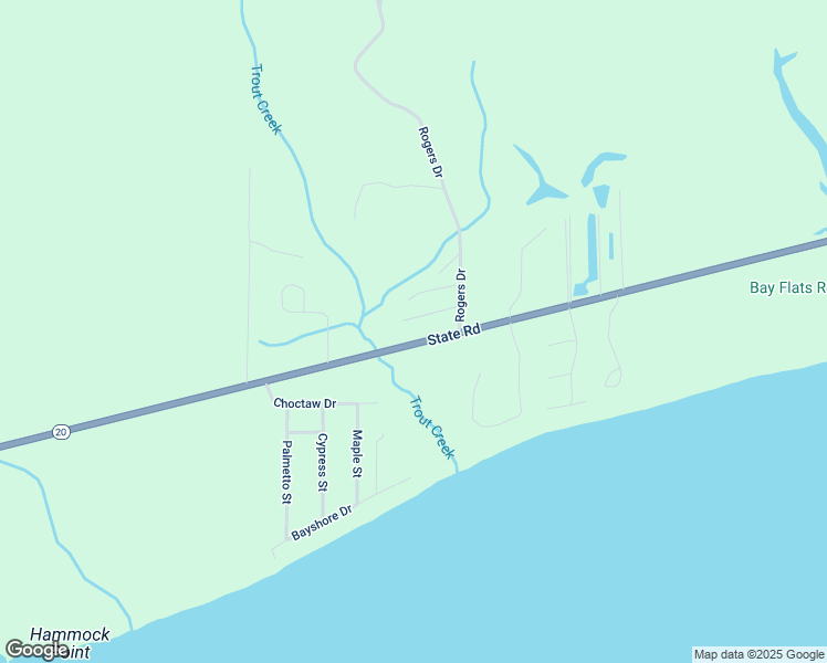 map of restaurants, bars, coffee shops, grocery stores, and more near 9780 Florida 20 in Freeport