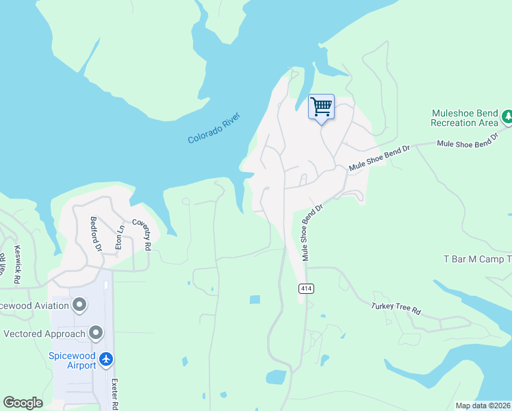 map of restaurants, bars, coffee shops, grocery stores, and more near 255 Hummingbird Way in Spicewood