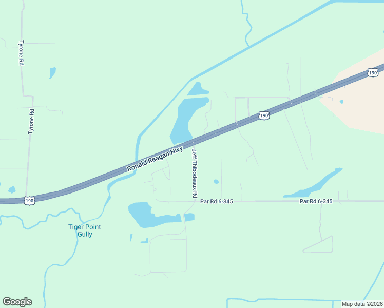 map of restaurants, bars, coffee shops, grocery stores, and more near 252 U.S. 190 in Eunice