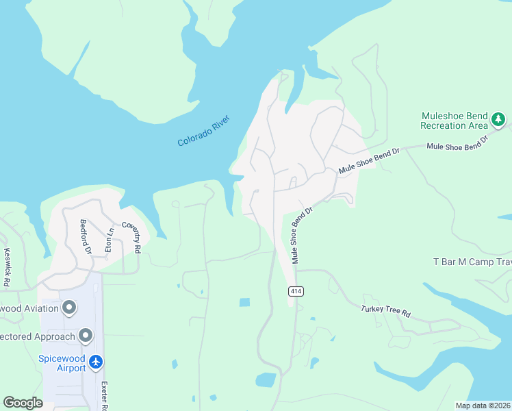 map of restaurants, bars, coffee shops, grocery stores, and more near 417 Hummingbird Way in Spicewood